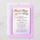 ダークヘアバチェロレッテ招待状 招待状 (裏面)