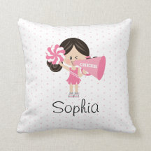 ダークヘアライトスキンピンクチアリーティング応援