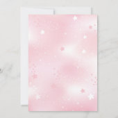 ダークヘッドガールベビーシャワー招待状 招待状 (裏面)