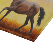 ダークベイスタリオンホースギャロッピング カッティングボード (角)