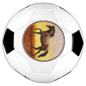 ダークベイスタリオンホースギャロッピング サッカーボール (回転)