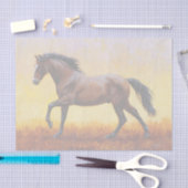 ダークベイスタリオンホースギャロッピング 薄葉紙 (クラフト)