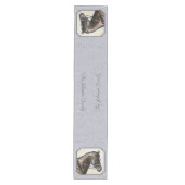 ダークベイスポーツホースグレー ミディアムテーブルランナー (正面)