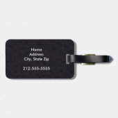 ダークベイドレスサージホースブルーブラック ラゲッジタグ (裏面横)