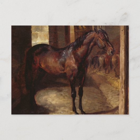 ダークベイホースの馬小屋 ポストカード (正面)