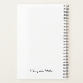 ダークベイホース水の色のカレッジルールド ノートブック (裏面)