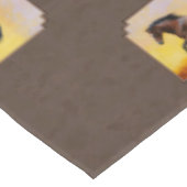 ダークベイランニングの馬トープ テーブルクロス (アングル)