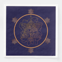 ダークベリーワインユダヤ人スター紙プレート