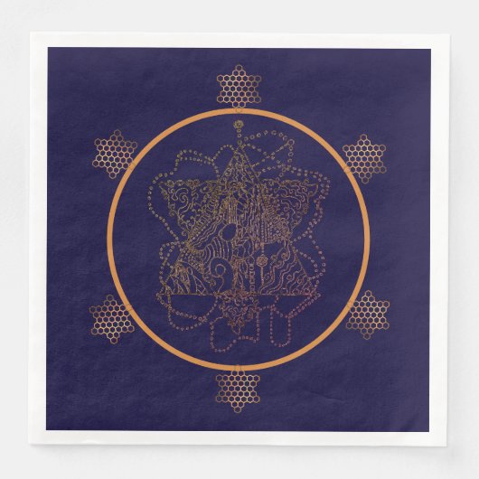 ダークベリーワインユダヤ人スター紙プレート (正面)