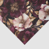 ダークベルベットフラワーズデコページ紙 薄葉紙 (詳細)