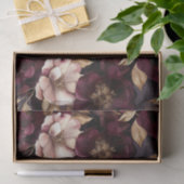 ダークベルベットフラワーズデコページ紙 薄葉紙 (ギフト)