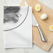 ダークペキン キッチンタオル (四つ折り)