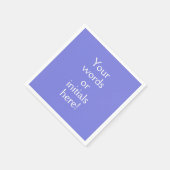 ダークペリウィンクルパープルカスタムナプキンス スタンダードカクテルナプキン (角)