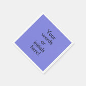 ダークペリウィンクルパープルカスタム スタンダードカクテルナプキン (角)