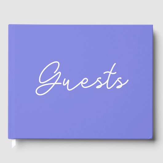 ダークペリウィンクルパープル ゲストブック (正面)