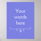 ダークペリウィンクルパープル ポスター (正面)