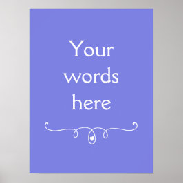 ダークペリウィンクルパープル ポスター