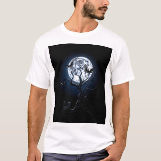 ダークホラーアート - スプーキーなハロウィーンにインスパイアされたデザイン Tシャツ