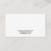 ダークホワイトとブラックスカルタトゥーアーティストタトゥーア 名刺 (裏面)