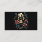 ダークホワイトとレッドローズスカルタトゥーアーティスト 名刺