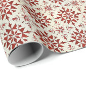 ダークホワイトの輝くクリスマスキルティングパターン ラッピングペーパー (ロールコーナー)