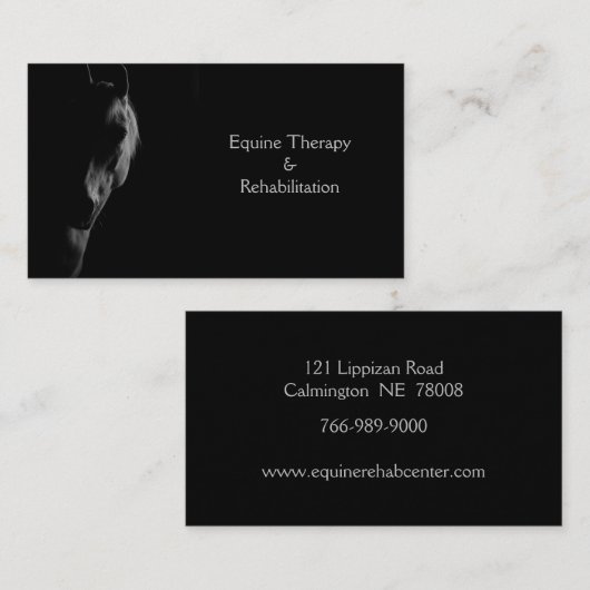 ダークホースパーソナライズされた名刺 名刺 (正面/裏面)