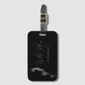 ダークホースパーソナライズされた荷物/名前タグ ラゲッジタグ (正面縦)