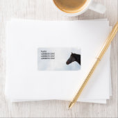 ダークホース&スカイ – ウェスタン差出人住所 ラベル (インサイチュ)