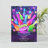 ダークボウルのボーリングパーティーで輝く 招待状 (スタンド正面)