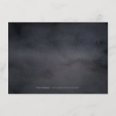 ダークボタニカルグリーンのある素朴な宿泊施設 エンクロージャーカード (裏面)