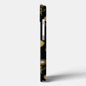 ダークボタニカルパープルグリーンブラックパターン名 Case-Mate iPhoneケース (裏面 / 左)