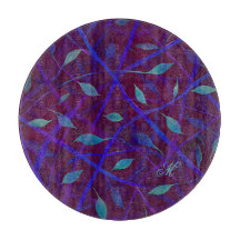 ダークボタニカルブルゴーニュの宝石の葉モノグラム