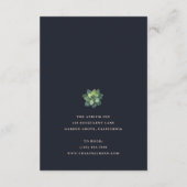 ダークボタニカル多血ホテル情報結婚ズ エンクロージャーカード (裏面)