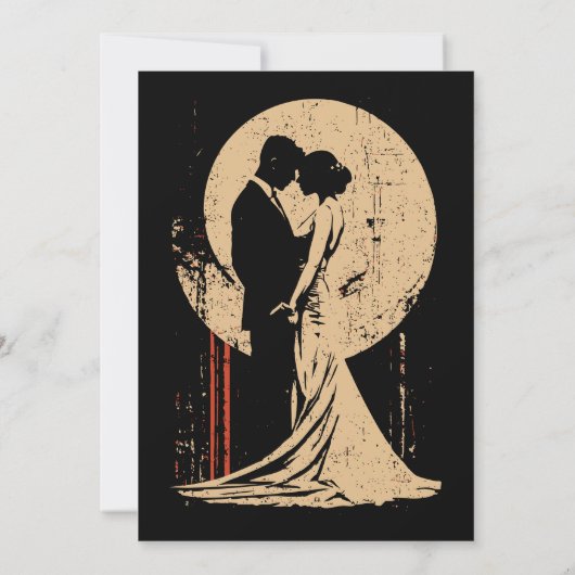 ダークボタニカル結婚式招待状 – ワビサビナトゥ 招待状 (裏面)