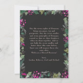 ダークボヘミアンかわいいボタニカル1写真クワンザ シーズンカード (裏面)