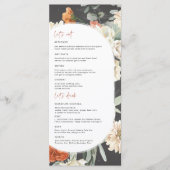 ダークボホフラワー | 結婚式メニュー メニュー (正面)