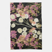 ダークボホプレス紙花 キッチンタオル (縦)