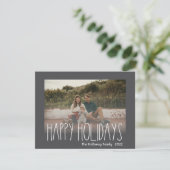 ダークボホ水玉模様ハッピーホリデーズアレーフォト シーズンカード (スタンド正面)