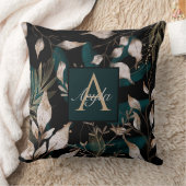 ダークボモダンーホボタニカル離れモノグラム クッション (ブランケット)