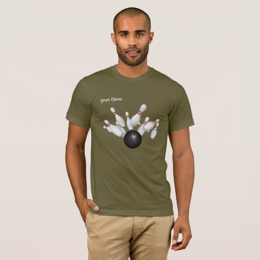 ダークボーリングチームシャツ(名前) Tシャツ (正面フル)