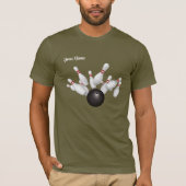 ダークボーリングチームシャツ(名前) Tシャツ (正面)