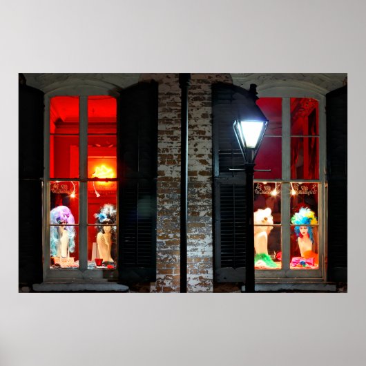 ダークポスターの後のウィッグ ポスター (正面)