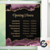 ダークマウベ ゴールド アゲート 開店時間 ウィンドウ クリング ウィンドウサイン (ホーム)