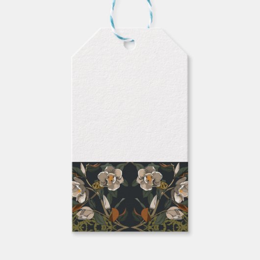 ダークマグノリアガーデンヴィンテージフローラ ギフトタグ (正面)