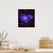 ダークマターの銀河系クラスターAbell 1689 (ハッブルT ポスター (キッチン)