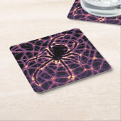 ダークマターポスター。 スクエアペーパーコースター (アングル)