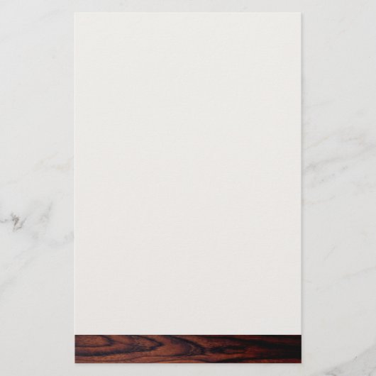 ダークマホガニーの木目 |茶色の木目 便箋 (正面)