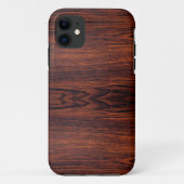 ダークマホガニーの木目 |茶色の木目 Case-Mate iPhoneケース (裏面)