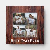 ダークマホガニー暗木粒子パパ写真テンプレート フォトプラーク (正面)