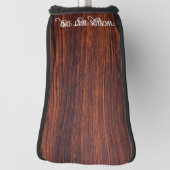 ダークマホガニー木目最高のパパ ゴルフヘッドカバー (回転90)